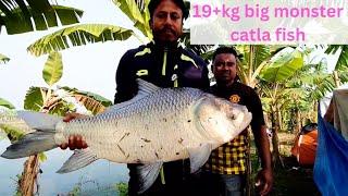 25000 Money Big fish hook 19+kg big monster catla fish hunting the hook video