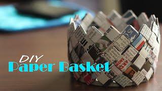 How to make Paper Basket   Do It Yourself