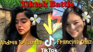 WHOS THE BEST TIKTOKER? ANDREA BRILLANTES VS FRANCINE DIAZ TIKTOK COMPILATION