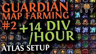 PoE 3.24 - 14+ DIVSHOUR - GUARDIAN MAP FARMING SETUP #2 -  NECROPOLIS LEAGUE  FULL GUIDE