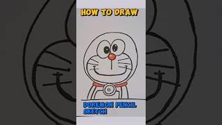 How to draw Doremon pencil sketch  Draw Doremon #shorts