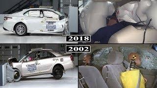 Toyota Camry - Safety Evolution From 2002 to 2018  crash tests and rating