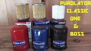 Purolator Classic - Purolator One - Purolator Boss Oil Filter Review  Purolator Oil Filters