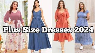 most beautiful and gorgeous plus size women dresses 2024\ plus size outfits\how to look more elegant