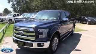 2016 Ford F150 Lariat  Crew Cab - Beautiful Blue with Leather  Luxury Truck For Sale 81617
