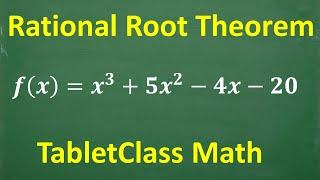 Rational Root Theorem Rational Roots and Polynomial Division Synthetic Division