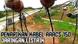 Proses Pemasangan Jaringan Listrik SUTM 20 kV