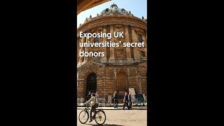 Exposing universities secret donors #shorts