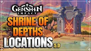 All Natlan Pyro Shrine Of Depths Locations - Part 1 【Genshin Impact】