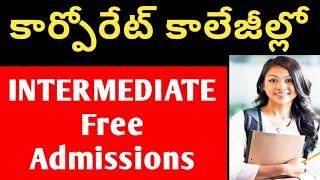 Free Intermediate Admissions in Telangana Corporate Collegesintermediate 1St year admissions 2024