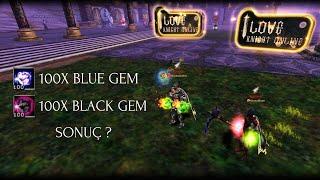 KNİGHT ONLİNE┃100X BLUE GEM ┃100X BLACK GEM┃UPGRADE┃TAM BATACAKKEN? ┃SONUNA KADAR İZLEYİN