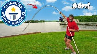 Building The Worlds BIGGEST Fishing Rod World Record