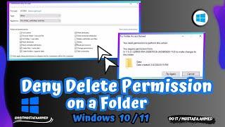 How To Deny Delete Permission on Folder  Windows 10  11