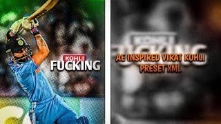 AE inspired badass virat Kohli am presetXMLalight motion preset XMLcomplete likes Target