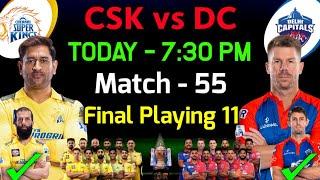 IPL 2023  Chennai Super Kings vs Delhi Capitals Playing 11 2023  CSK vs DC Playing 11 2023