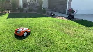 Learn how the iMow robotic lawn mower operates in secondary areas
