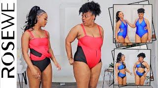 WE CANT GET ENOUGH OF ROSEWE  WATCH THIS JAMAICAN MOTHER AND DAUGHTER TRY ON THE SAME SWIMSUITS