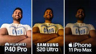 Huawei P40 Pro vs Samsung S20 Ultra vs iPhone 11 Pro Max Camera Test Comparison