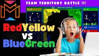 Multiply or Release Team Battle - Territory War Algodoo Marble Race