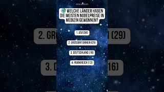  Welche Länder haben die meisten Nobelpreise in Medizin gewonnen?   #Astronomy #Universe