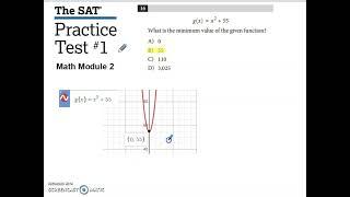 SAT Practice Test #1 Math Module 2 Problem #16