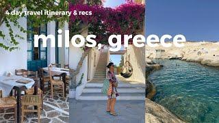 BABYMOON IN MILOS GREECE   4 day vlog & itinerary