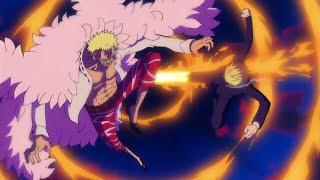 Sanji vs doflamingo  everyone is shocked with sanji English Sub