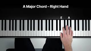 How to Play the A Major Chord on the Piano