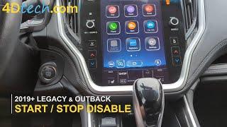 Subaru Legacy  Outback DISABLE Auto StartStop Feature - Turn ON and OFF permanently 2019-2022