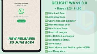 NEW RELEASE DELIGHT WA v1.0.0 UPDATE JUNE 2024