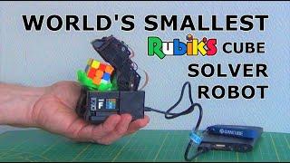 DIY Words smallest Rubiks cube solver robot