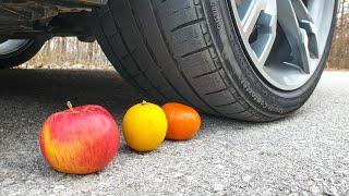 Crushing Crunchy & Soft Things by Car EXPERIMENT CAR vs FRUIT
