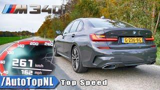 BMW M340i xDrive  0-261KMH 0-162MPH  ACCELERATION TOP SPEED & LAUNCH CONTROL by AutoTopNL