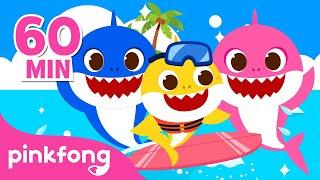 BEST Baby Shark in Summer Time  Baby Shark Compilation  Pinkfong Official