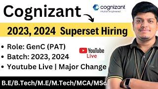 Cognizant 2023 2024 BATCH Superset Hiring Announced  Must Watch Before Apply Hiring Process 2024