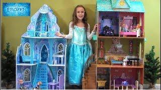 Princess Story Frozen Princess Anna and Queen Elsa Sleepover in NEW Arendale Palace
