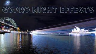 Sydney Harbour at Night  GoPro Hero 11 Vehicle Lights & Light Painting Time Lapse Modes