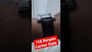 Cartier for 15$ WWOOR it is wirt to try #review #luxury #watch #cartier #dress #daily #style #men