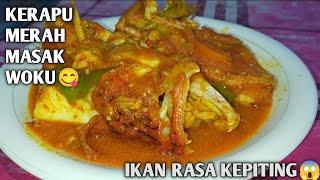 RESEP IKAN KERAPU MERAH MASAK WOKU