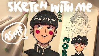 ASMR SKETCH WITH ME using Ohuhu markers ️ no music early morning ambience