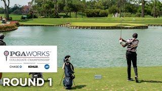 LIVE  Round 1  2024 PGA WORKS Collegiate Championship