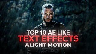 Ae Inspired Text Alight Motion  Top 10 Ae Inspired Text Effect  Alight Motion Text Effect