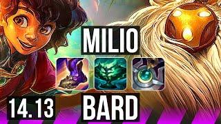 MILIO & Jinx vs BARD & Ezreal SUP  1221 500+ games  NA Master  14.13