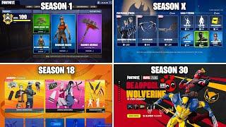 Evolution of Fortnite Item Shop Chapter 1 Season 1 - Chapter 5 Season 3