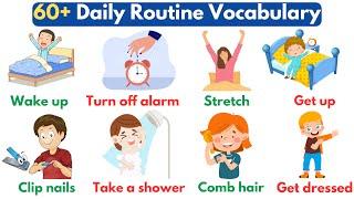 60+ Daily Routine Vocabulary  Daily Routines In English - Vocabulary