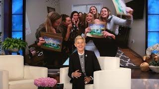 Ellen Surprises Superfan Sorority Sisters