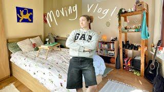 MOVING VLOG pack with me + new room tour 