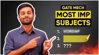 3 Most Important Subjects for GATE Mechanical it is not what you think