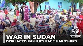 Displaced Sudanese families face hardships in Gadaref seeking safety amidst conflict