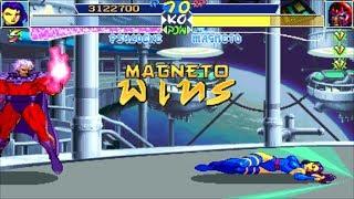 X-Men Children of the Atom Psylocke Playthrough Max Difficulty Arcade - 1994
